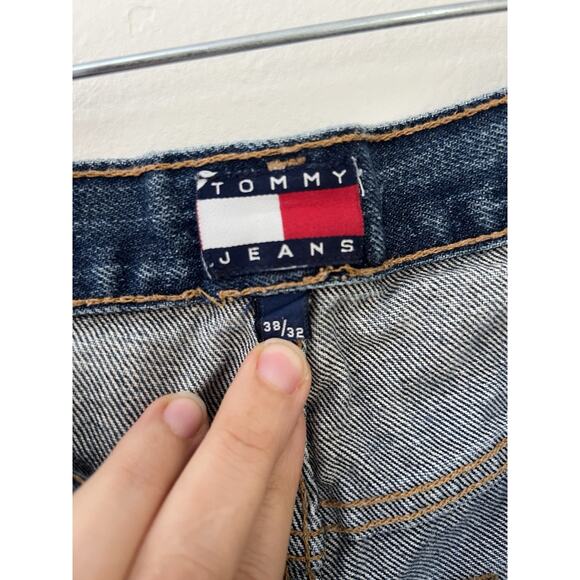 Tommy Hilfiger Men’s Vtg 90s Flag Tommy Denim Jeans 38 32 - Picture 5 of 12